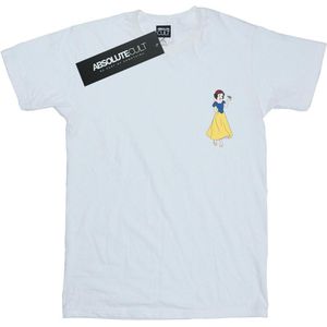 Disney Princess Dames/Dames Snow White Chest Cotton Boyfriend T-shirt (XL) (Wit)