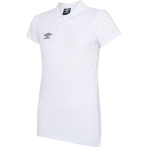 Umbro Dames/Dames Club Essential Poloshirt (38 DE) (Wit/zwart)