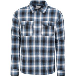 Mountain Warehouse Heren Stream II molton gevoerd overhemd (XS) (Blauw)
