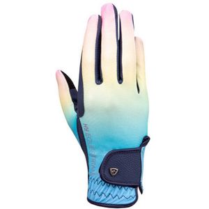 Hy Ombre handschoenen voor volwassenen (M) (Marine/Pastel)