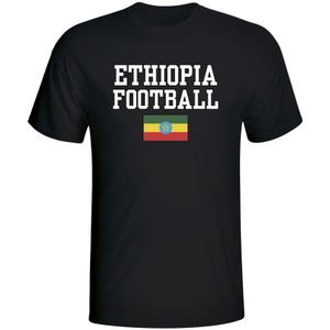 Ethiopia Football T-Shirt - Black