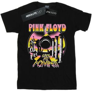 Pink Floyd Meisjes Leven bij Pompeii Vulkaan Katoenen T-Shirt (116) (Zwart)