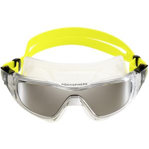 Aquasphere Unisex volwassene Vista Pro zwembril  (Transparant/Geel/Zilver)