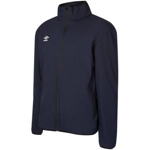 Umbro Heren Club Essential Bonded Jacket (XL) (Donker marine/wit)
