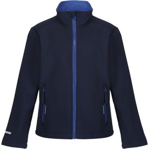 Regatta Kinder/Kids Ablaze 2 Layer Soft Shell Jas (128) (Marine/Nieuw Koninklijk)