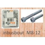 Bofix inbusbout M8x12 verzinkt (12st)