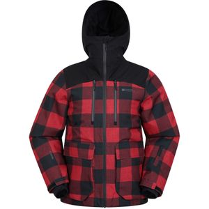 Mountain Warehouse Heren Drayton Waterdichte Ski jas (XS) (Rood/zwart)