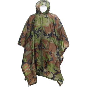 Fostex Poncho Ripstop Woodland - camouflage Groen