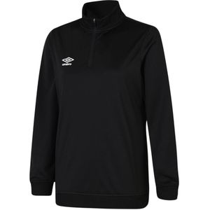 Umbro Dames/Dames Club Essential Sweatshirt met halve rits (L) (Zwart)