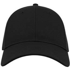 Atlantis Unisex gebogen Twill Baseball Cap voor volwassenen  (Zwart)