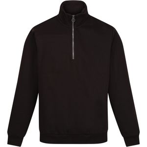 Regatta Heren Pro Quarter Zip Sweatshirt (S) (Zwart)