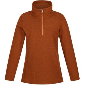 Regatta Dames/Dames Kizmit Tweekleurige Half Zip Fleece Top (38 DE) (Koperen amandel)