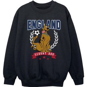 Scooby Doo Meisjes Engeland Voetbal Sweatshirt (128) (Zwart)
