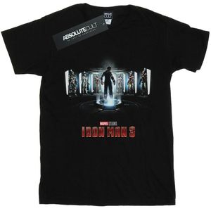 Marvel Studios Mens Iron Man 3 Poster T-Shirt