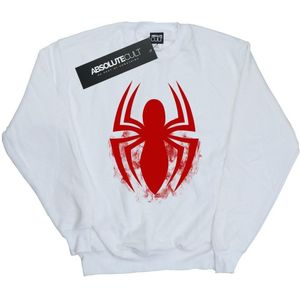 Marvel Jongens Spider-Man Logo Emblem Sweatshirt (152-158) (Wit)