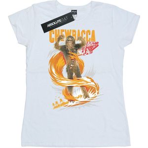 Star Wars Dames/Dames Chewbacca Gigantisch Katoenen T-Shirt (XXL) (Wit)