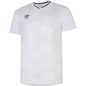 Umbro Heren Triassic Logo Jersey met korte mouwen (XXL) (Wit/Nimbus Wolk)