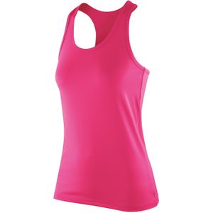 Spiro Dames/dames Softex Stretch Fitness Mouwloze Vest Top (M) (Snoep)