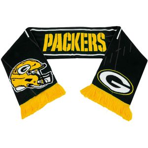 Green Bay Packers Crest Jacquard Wintersjaal  (Donkergroen/goud/wit)