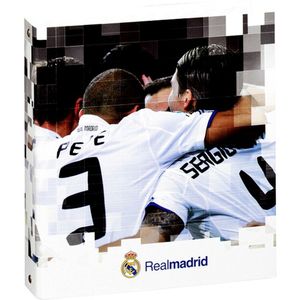 Real Madrid CF Officiële A5 Hardback Football Crest Folio Ring Binder (Pakket van 2)  (Veelkleurig)
