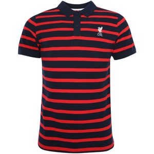 Liverpool FC Heren Stripe Polo Shirt (M) (Rood/Zwaar)