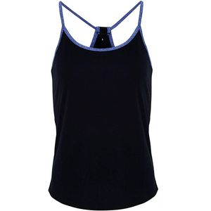 TriDri Vrouwen/dames Yoga Vest (M) (Franse marine / Blauwe Melange)