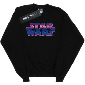 Star Wars Heren Neon Logo Sweatshirt (3XL) (Zwart)