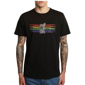 Liverpool FC Heren Liverbird Pride T-Shirt (S) (Zwart)