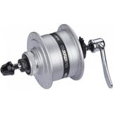 Shimano naafdynamo 32g uitval disc 6v/3 watt dh-3d37-qr zilver