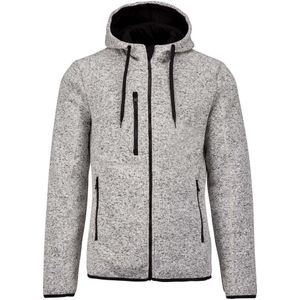 Proact Heren Heather Hooded Jacket (M) (Lichtgrijs Melange)