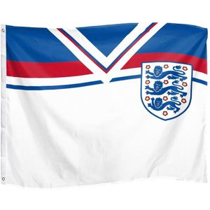 England FA 1982 Retro Vlag  (Wit/blauw/rood)