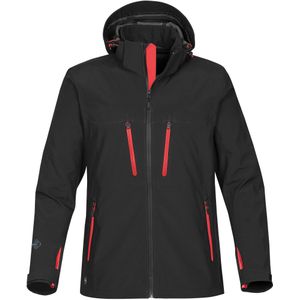 Stormtech Herenpatrouille technisch Softshell-jasje (XL) (Zwart / Rood)