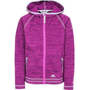 Trespass Childrens Girls Goodness Full Zip Hooded Fleece Jacket (116) (Paarse Orchideeën Merg)