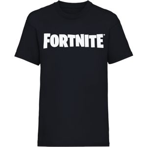 Fortnite Jongens Gamer Logo T-shirt (M) (Zwart)