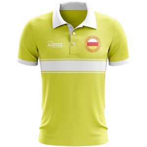 South Ossetia Concept Stripe Polo Shirt (Yellow)