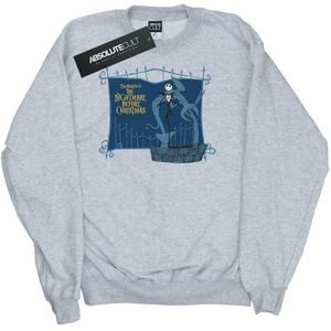 Disney Heren Nightmare Before Christmas Jack And The Well Sweatshirt (XL) (Sportgrijs)