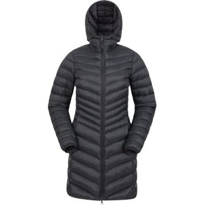 Mountain Warehouse Dames/Dames Florence lange gewatteerde jas (40 DE) (Zwart)