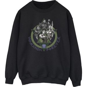 Marvel Heren Black Panther Wakanda Forever Groep Ring Pose Sweatshirt (XL) (Zwart)