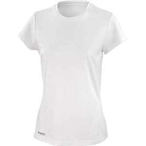 Spiro Dames/Dames Quick Dry T-shirt (XS) (Wit)