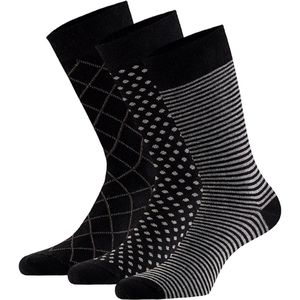 Apollo - Heren sokken van biologisch katoen - 6-Paar - Zwart - Maat 43/46 - Sokken maat 43 46 - Bio-Katoen - Duurzaam