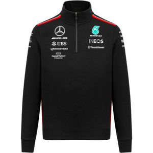 2023 Mercedes Team Half Zip Sweat (Black)