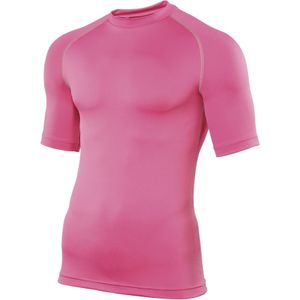 Rhino Heren Sport Basislaag Korte Mouwen T-Shirt (L/XL) (Roze)