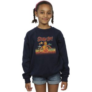 Scooby Doo Meisjes Palmbomen Sweatshirt (140-146) (Marineblauw)