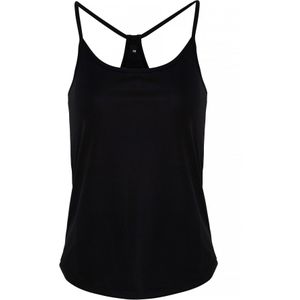 TriDri Vrouwen/dames Yoga Vest (L) (Zwart)