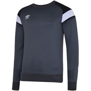 Umbro Kinder/Kinder Fleece Sweatshirt (140) (Koolstof/zwart/briljant wit)