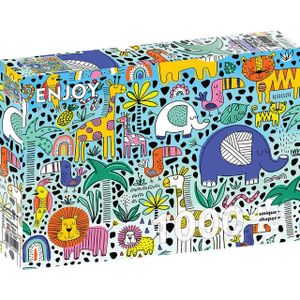 Puzzel 1000 stukjes GENIET - Doodle Safari
