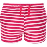 Regatta Childrens/Kids Dayana Towelling Stripe Casual Shorts (128) (Roze Fusion/Wit)