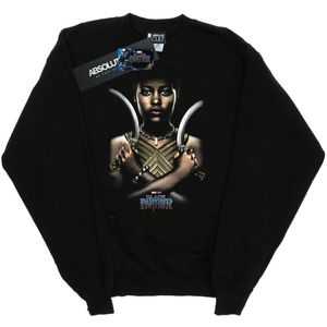 Marvel Jongens Black Panther Nakia Poster Sweatshirt (116) (Zwart)