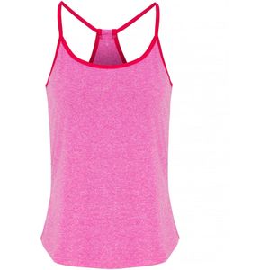 TriDri Vrouwen/dames Yoga Vest (XL) (Roze gemêleerd/heet Roze)