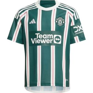 Adidas Manchester United Fc 23/24 Junior Short Sleeve T-shirt Away Groen 13-14 Years